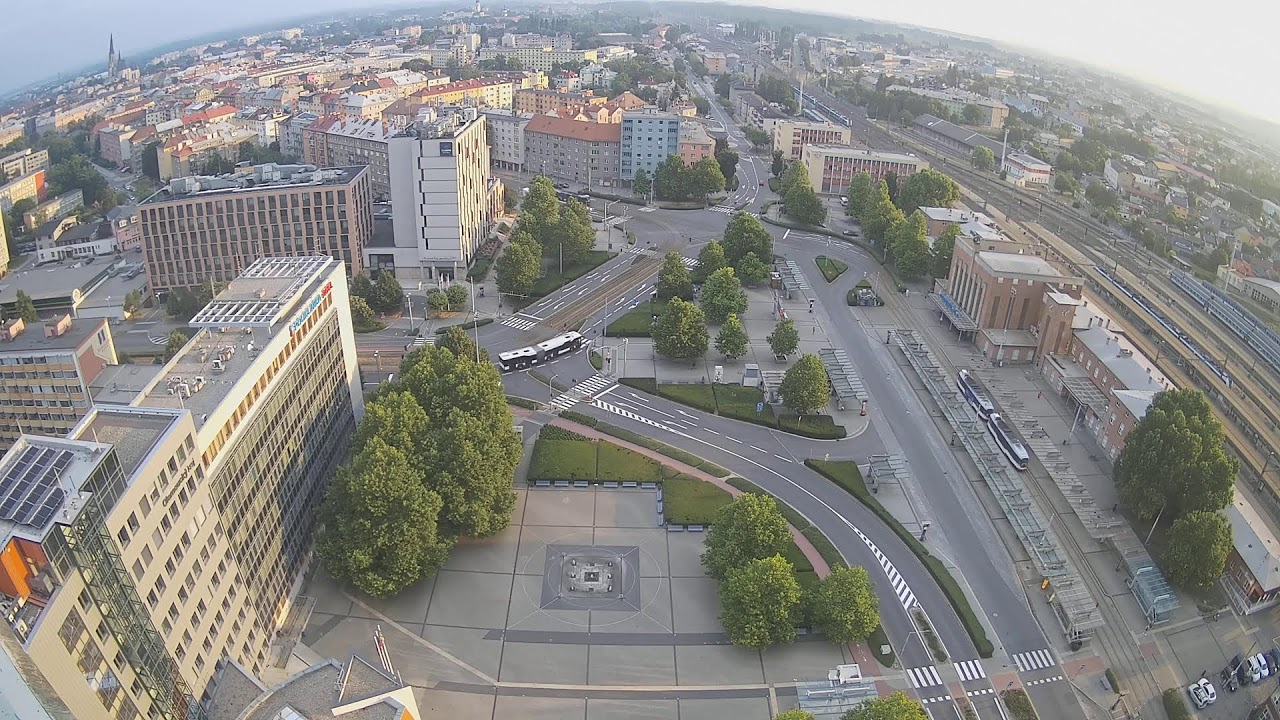 Live webcam view of Olomouc Station Square