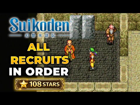 Suikoden 1 – All 108 Stars of Destiny (Recruitment Guide, No Missables)