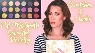 New Pat McGrath Labs Celestial Divinity Palette | 5 Eye Looks, Swatches, and Review