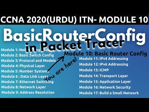 Basic Router Configurations | ITN - Module 10 | FREE CCNA 200-301 (Urdu/Hindi)