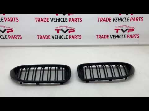 Fits BMW 5 Series G30 G31 Kidney Grilles Twin Double Slats M Performance Style Gloss Black video
