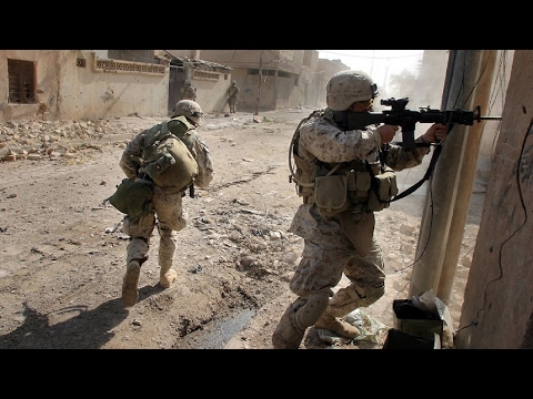 U.S. Marines in Battle of Fallujah - Urban Combat Footage | Iraq War