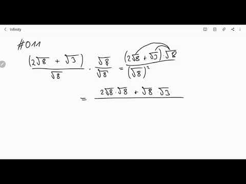 #011   Wurzeln zussmmenfassen und Nenner rational machen