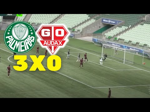 Gols e lances de Palmeiras x Audax-SP