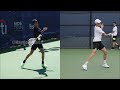 Jannick Sinner Forehand slow motion Comparison 2021 vs 2023 | 120fps SloMo