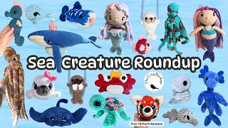 Sea Creature Crochet Roundup 🌊 20 Patterns You Need to See + New Pattern Release + Weekly Giveaway