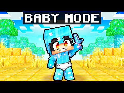 We Played Minecraft In BABY MODE!