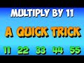 11 times trick (for numbers greater than 9)- multiplication math song