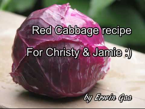 Erwin Gaa cooking Red Cabbage , simple German cooking