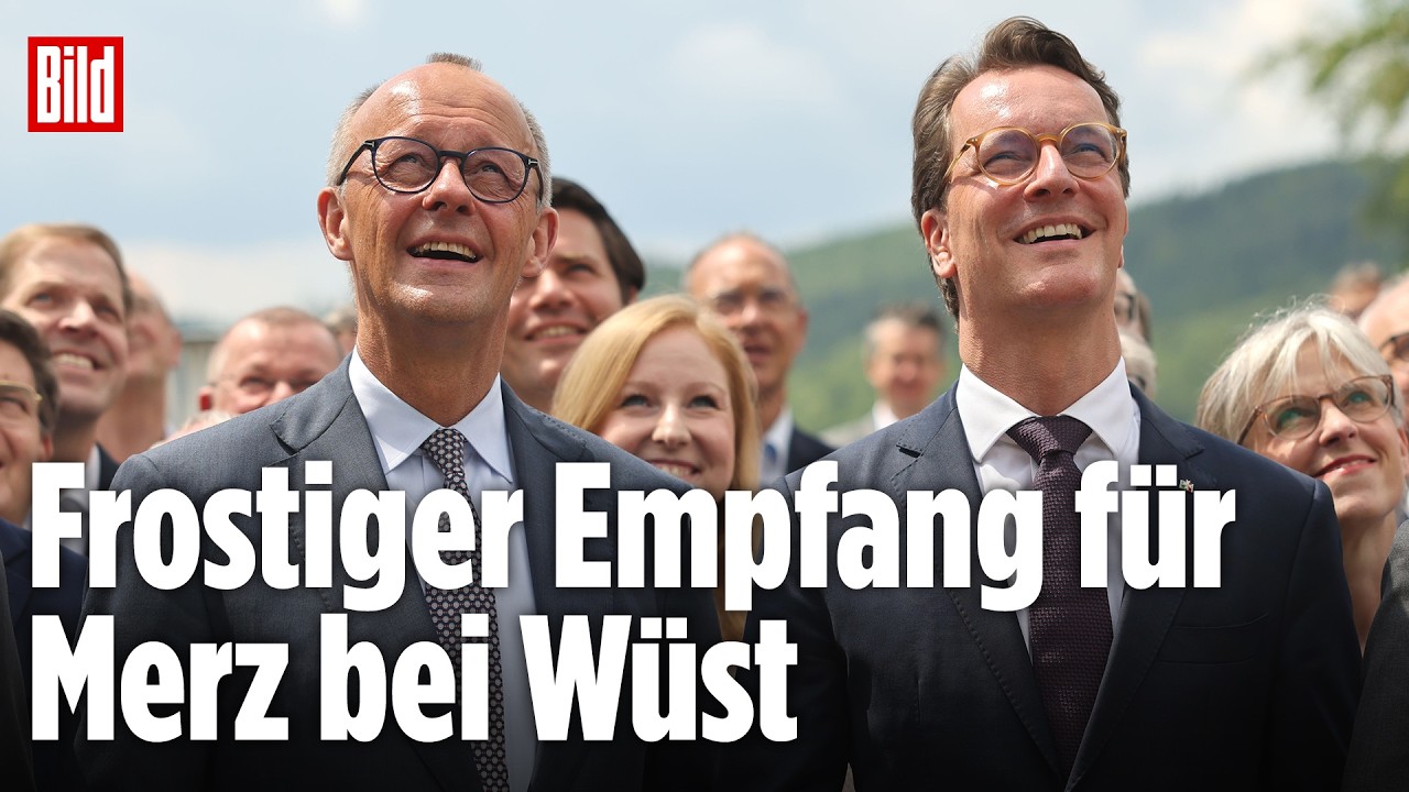 Merz und Wüst: Kühler Auftritt nach Kanzler-Gerüchten | Vertraulich
