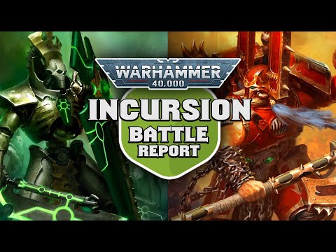 Necrons vs World Eaters Warhammer 40k Incursion Battle Report Ep 1