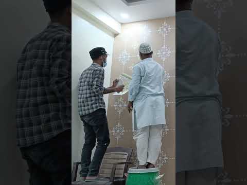 stencil design for wall | #ytshorts #shorts #mmdshadab