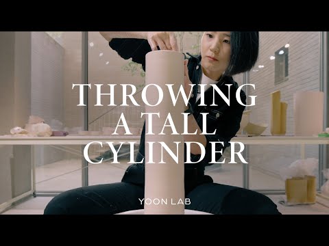 How To Throw a 20 Inch Tall Cylinder On The Pottery Wheel