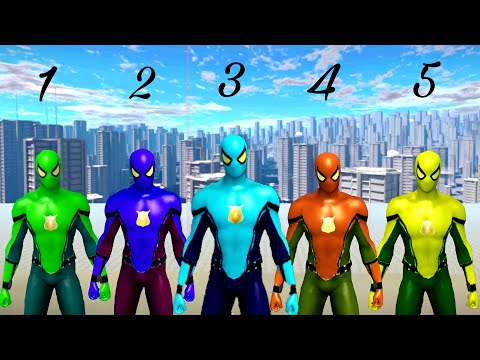 Power Spider Hero 2 - Gameplay Walkthrough - Five Spiders Suits (iOS,Android)