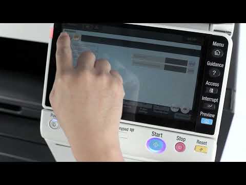 How To Encrypt PDF files using copier machine konica minolta bizhub step by step