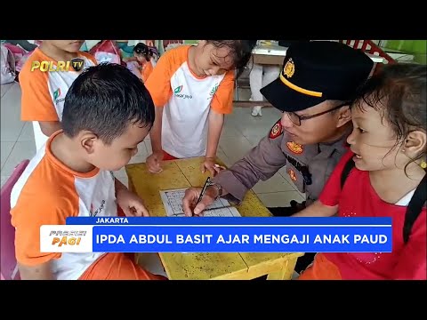 POLSUBSEKTOR PASAR INDUK KRAMAT JATI MENGAJAR ANAK-ANAK MENGAJI
