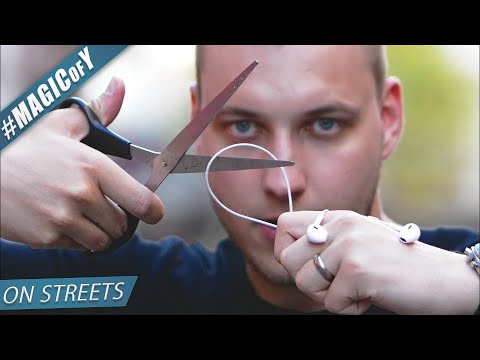 CUTTING PEOPLE'S HEADPHONES PRANK - Magic of Y on streets S01E05