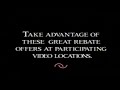 PARAMOUNT REBATE  GEORGE TAKEI 1992 VHS Movie Trailer Rip Digitization From THE ADDAMS FAMILY