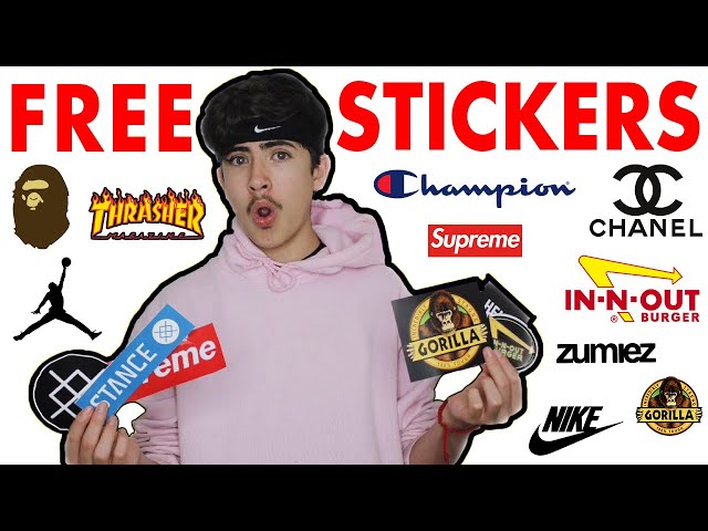 how to get free stickers from nike