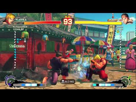 KichijyojiKEN [Ken] vs jyobin [Ryu] SSF4 Japanese Online Ranked Matches - TRUE-HD