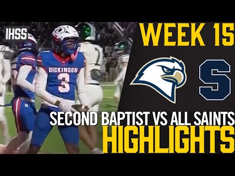 Second Baptist vs All Saints TAPPS D2 Final Highlights