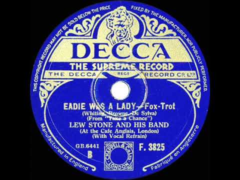 1933 Lew Stone - Eadie Was A Lady (Al Bowlly & band, vocal)
