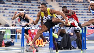 Miramas 2021 : Finale 60 m haies M (Wilhem Belocian en 7''46) Miramas 2021 : Finale 60 m haies M (Wilhem Belocian en 7''46)