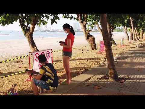 Pattaya Beach Closed | Pattaya Beach Road 2020 Lifeless | Pattaya 2020 lockdown thailand 2020