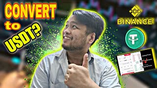 How to convert any cryptocurrency to USDT on BINANCE | Tagalog || I AM MV