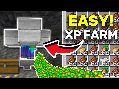 EASIEST Skeleton/Zombie XP Farm - Minecraft 1.21+ Java and Bedrock