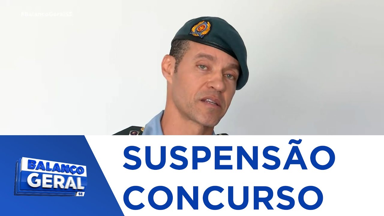 Concurso da polícia militar de Sergipe é suspenso pela justiça - Balanço Geral Tarde