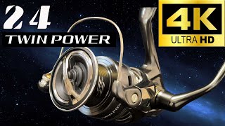 【100点】24ツインパワーが高画質でただ回るだけ【クセになる】【4K】#ツインパワー #shimano #シマノ