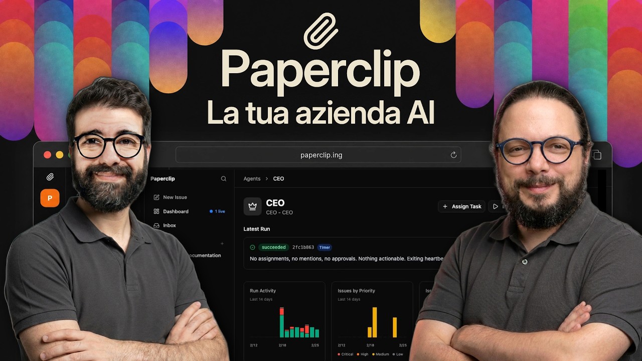 PAPERCLIP 📎 Come creare un'AZIENDA di AGENTI AI - CORSO COMPLETO