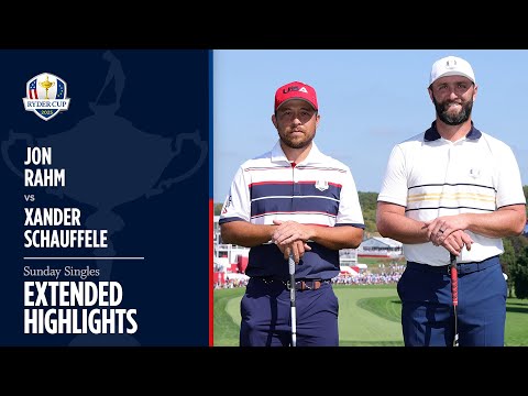 Xander Schauffele vs Jon Rahm Extended Highlights | Sunday Singles | 2025 Ryder Cup