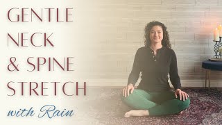 ASMR STRETCH // Calming Gentle NECK and SPINE Stretch Session