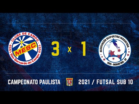 MESC/SBC 3 x 1 AD Indaiatuba  - Campeonato Paulista FPFS 2021 sub10 - 13/11/2021