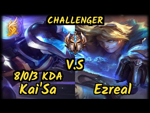 GEN.G Ruler (KAI'SA) vs EZREAL - 8/0/3 KDA BOTTOM ADC CHALLENGER GAMEPLAY - KR