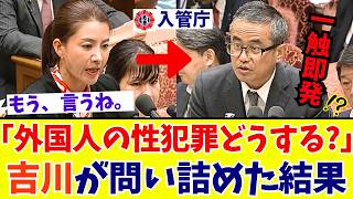 【国会激震】吉川りな「犯罪リスクをどう防ぐ？」移民政策の影に潜む“治安のリアル”と、政府の姿勢を徹底追及【参政党】
