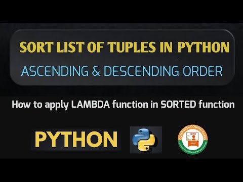 How To Sort List Of Tuples In Python Python List Tutorial Python Tutorials For Beginners