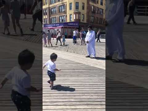 Ahmad enjoyed on Beach