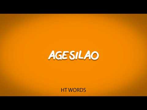 How to pronounce AGESILAO