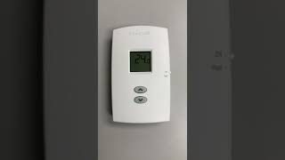 How to change Honeywell Pro 1000 series heat only vertical thermostat from Celsius to Fahrenheit
