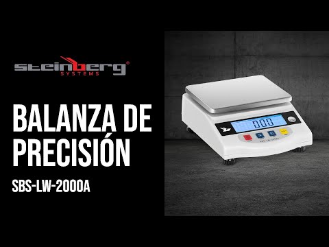 vídeo - Balanza de precisión - 2000 g / 0,05 g - LCD