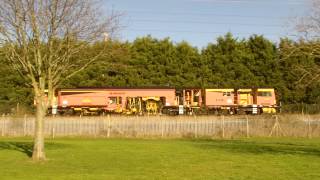 preview picture of video 'Connahs Quay Deeside 24.2.2014 - Colas Tamper - Saturn DR73909'