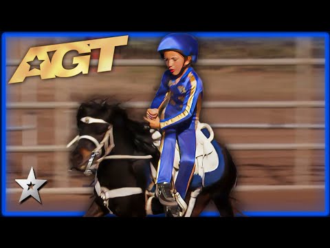 Family THRILLS The Judges With Horse Stunts on America's Got Talent!