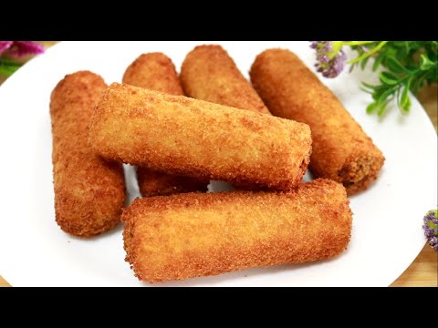 Crispy Potato Bread Rolls | Stuffed Potato Bread Rolls | Easy Snacks Recipe