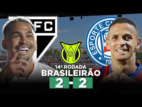 BAHIA MARCA NO ÚLTIMO LANCE E EMPATA COM O SÃO PAULO EM BRAGANÇA! SÃO PAULO 2 x 2 BAHIA