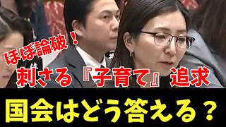 参政党 宮出氏 子育て共働き政策 4/3 冷静に淡々と追及 担当者逃げ場なし 国会