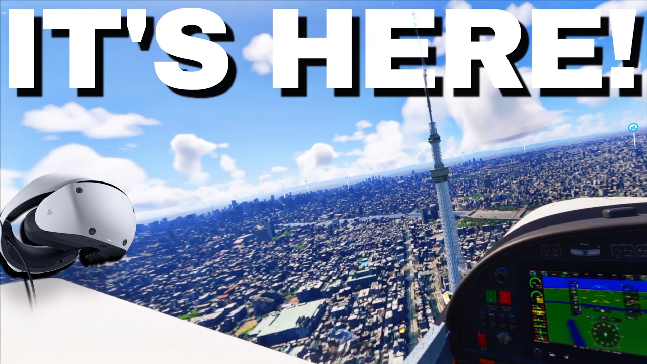 Microsoft Flight Simulator PSVR2 first impressions showing cockpit VR gameplay