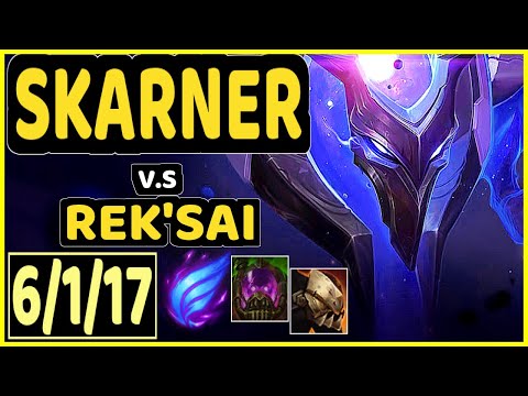 SKARNER vs REK'SAI - 6/1/17 KDA JUNGLE CHALLENGER GAMEPLAY - KR